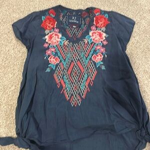 Johnny Was shirt with flowers